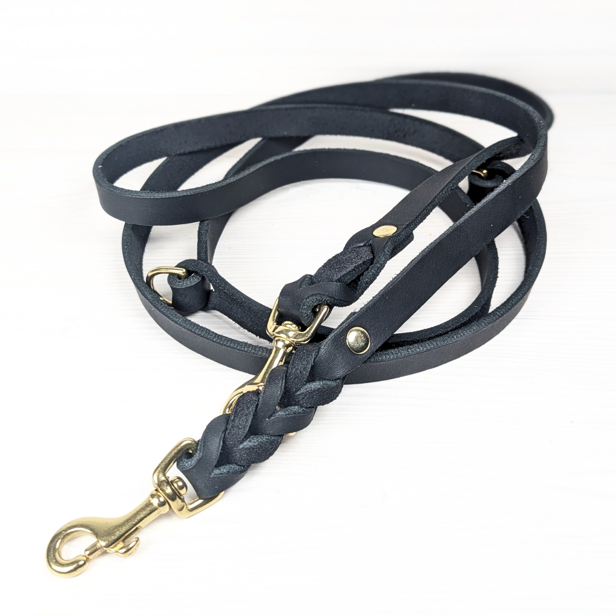 Fettleder Hundeleine "2m" 15mm breit