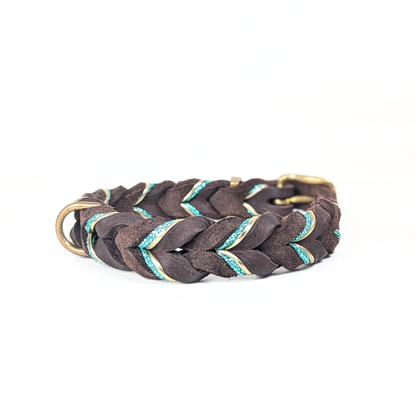 Fettleder Hundehalsband "Delux"